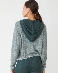 MONROW Organic Cotton Cashmere Hooded Sweater SEAMOSS Cheap